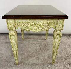French Louis XVI Style Craved and Distressed Finish Side or End Table - 2872910