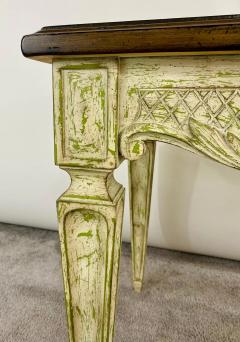 French Louis XVI Style Craved and Distressed Finish Side or End Table - 2872911