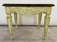 French Louis XVI Style Craved and Distressed Finish Side or End Table - 2872912
