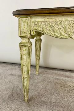 French Louis XVI Style Craved and Distressed Finish Side or End Table - 2872913