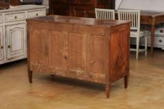 French Louis XVI Style Early 19th Century Walnut Commode with Three Drawers - 3498384