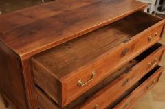 French Louis XVI Style Early 19th Century Walnut Commode with Three Drawers - 3498392