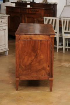 French Louis XVI Style Early 19th Century Walnut Commode with Three Drawers - 3498403