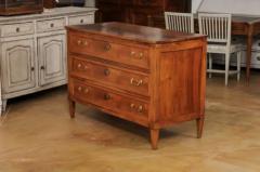 French Louis XVI Style Early 19th Century Walnut Commode with Three Drawers - 3498498