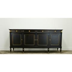 French Louis XVI Style Ebonized Mahogany Enfilade - 3593630