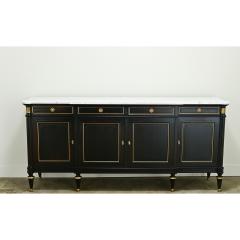 French Louis XVI Style Ebonized Mahogany Enfilade - 3593634