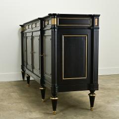 French Louis XVI Style Ebonized Mahogany Enfilade - 3593811