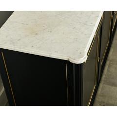 French Louis XVI Style Ebonized Marble Enfilade - 3934967