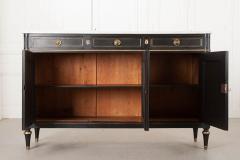 French Louis XVI Style Ebony and Marble Enfilade - 504123