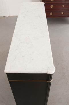 French Louis XVI Style Ebony and Marble Enfilade - 504126
