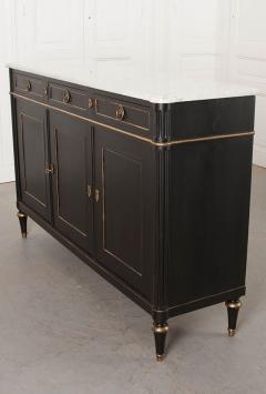 French Louis XVI Style Ebony and Marble Enfilade - 504130