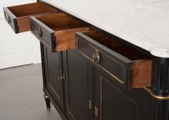French Louis XVI Style Ebony and Marble Enfilade - 504136