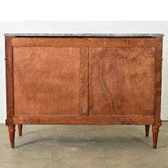 French Louis XVI Style Fruitwood Marble Commode - 3957819
