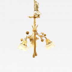 French Louis XVI Style Gilt Bronze Chandelier - 740627