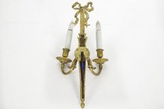 French Louis XVI Style Gilt Bronze Two Light Wall Sconce - 716211