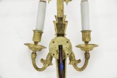French Louis XVI Style Gilt Bronze Two Light Wall Sconce - 716214