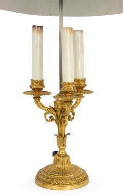 French Louis XVI Style Gilt Candelabra Table Lamp - 1379999