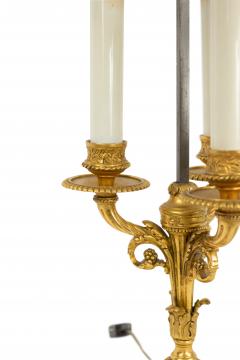 French Louis XVI Style Gilt Candelabra Table Lamp - 1380000