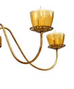 French Louis XVI Style Gilt Metal Chandelier - 737841