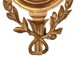 French Louis XVI Style Gilt Wall Clock - 4322708