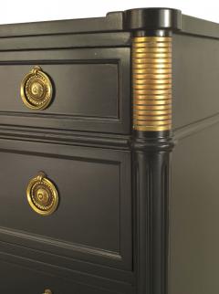 French Louis XVI Style Jansen Ebonized Chest - 4630684
