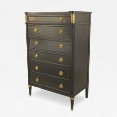 French Louis XVI Style Jansen Ebonized Chest - 4646505