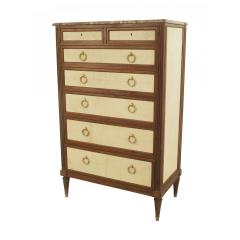 French Louis XVI Style Jansen Mahogany Chest - 4645193