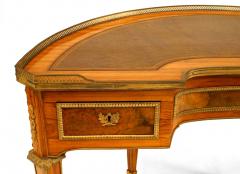 French Louis XVI Style Kingwood Demilune Desk - 4628534