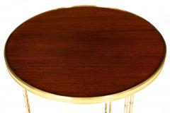 French Louis XVI Style Mahogany Bronze Gueridon Side Table - 4502436