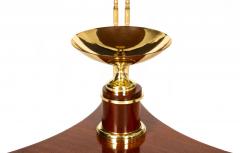 French Louis XVI Style Mahogany Bronze Gueridon Side Table - 4502438