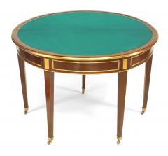 French Louis XVI Style Mahogany Flip Top Console Table - 1428145