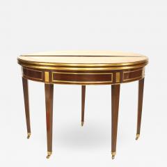 French Louis XVI Style Mahogany Flip Top Console Table - 1430500