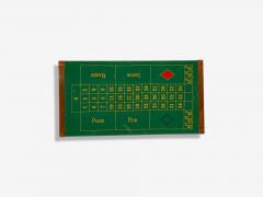 French Louis XVI Style Mahogany Green Felt Game Table France 20th c  - 4088813
