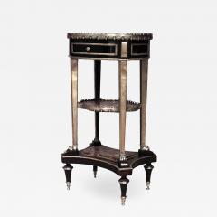 French Louis XVI Style Mahogany Three Tier Table - 1441255