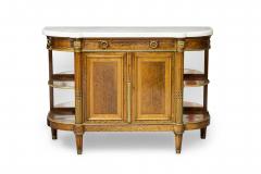French Louis XVI Style Mahogany and Brass Server Cabinet - 4635277