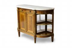 French Louis XVI Style Mahogany and Brass Server Cabinet - 4635278