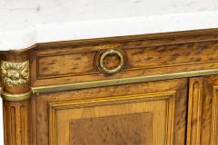 French Louis XVI Style Mahogany and Brass Server Cabinet - 4635279