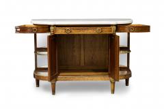 French Louis XVI Style Mahogany and Brass Server Cabinet - 4635281