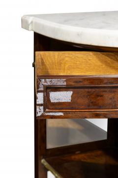 French Louis XVI Style Mahogany and Brass Server Cabinet - 4635283