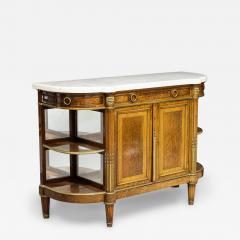 French Louis XVI Style Mahogany and Brass Server Cabinet - 4689797