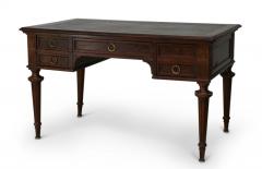 French Louis XVI Style Mahogany and Leather Top Desk - 4635772