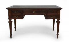 French Louis XVI Style Mahogany and Leather Top Desk - 4635773