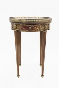 French Louis XVI Style Mahogany and Marble End Table - 4629211