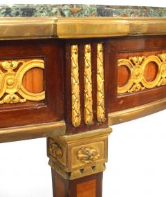 French Louis XVI Style Marble Top Center Table - 1424423