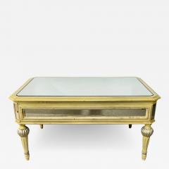 French Louis XVI Style Mirrored Coffee Table - 2895823