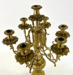 French Louis XVI Style Ormolu Bronze 7 Arms Candelabra a Pair - 3197250