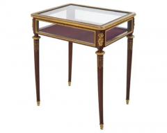 French Louis XVI Style Ormolu Mounted Mahogany Vitrine Table C 1880 - 4120343