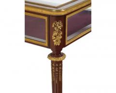 French Louis XVI Style Ormolu Mounted Mahogany Vitrine Table C 1880 - 4120347