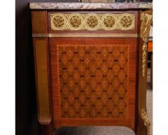 French Louis XVI Style Ormolu Mounted Marquetry and Parquetry Commode - 4120331