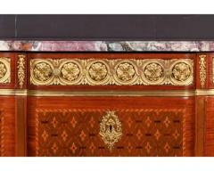 French Louis XVI Style Ormolu Mounted Marquetry and Parquetry Commode - 4120332